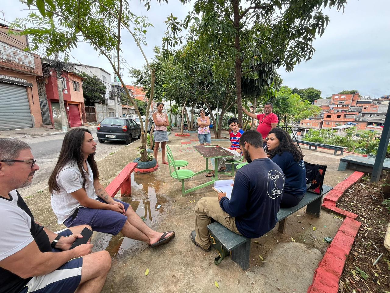 Espaço da horta comunitária no Favela da 6